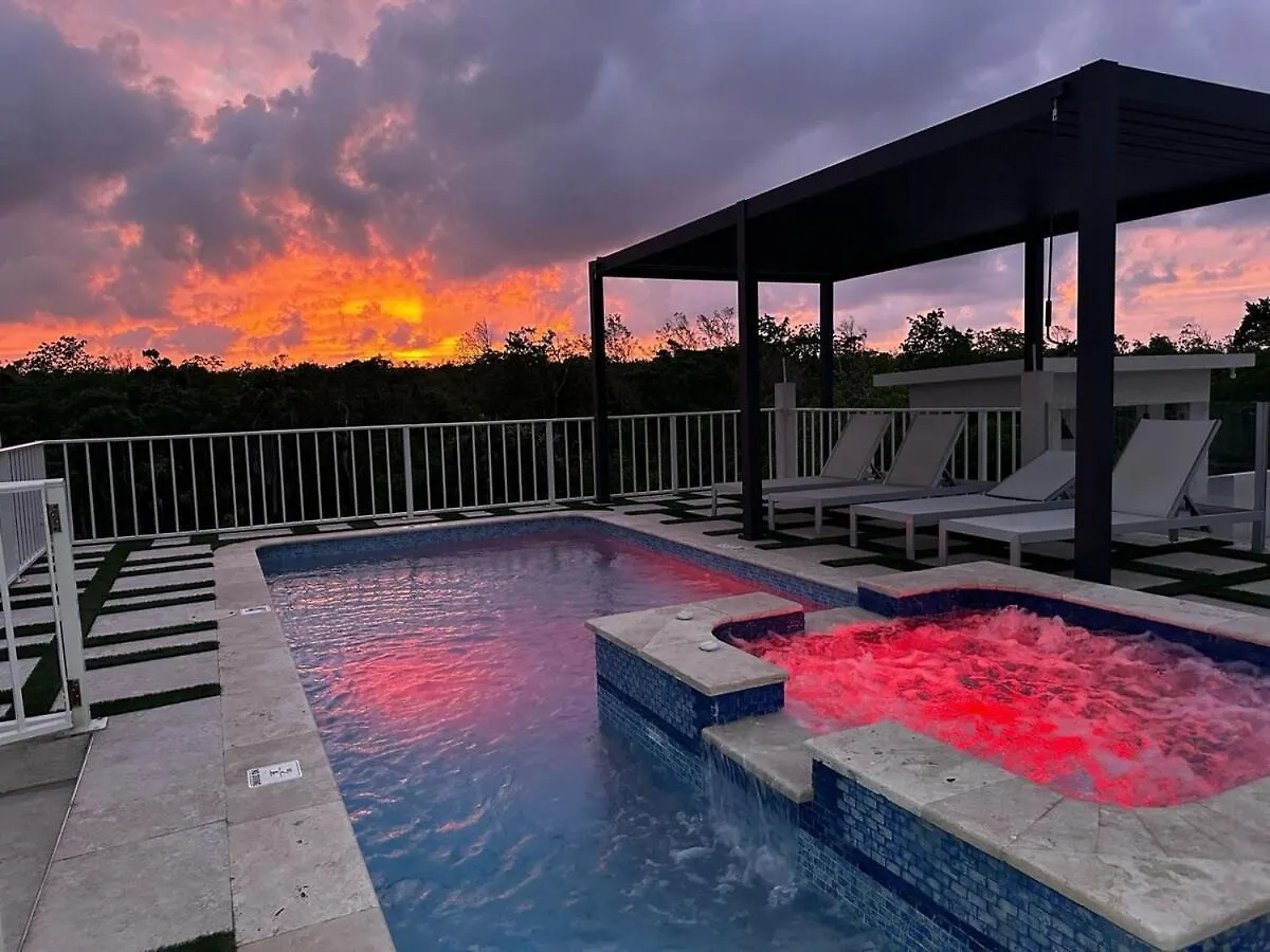 פאלמאות' Sky Haven Retreat- 2Br Rooftop Pool, Stunning Views & Free Airport Pickup בית נופש