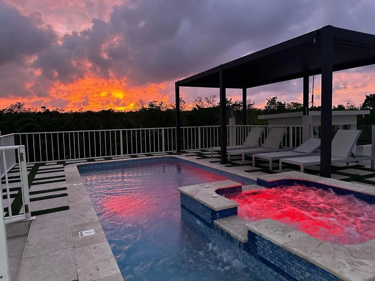 פאלמאות' Sky Haven Retreat- 2Br Rooftop Pool, Stunning Views & Free Airport Pickup ג'מייקה