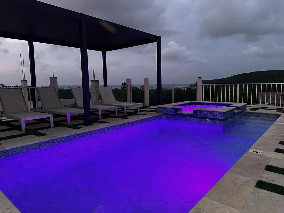 בית נופש פאלמאות' Sky Haven Retreat- 2Br Rooftop Pool, Stunning Views & Free Airport Pickup